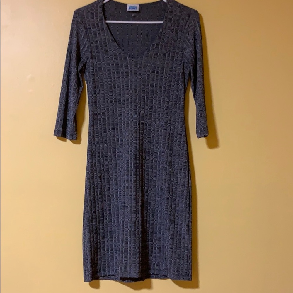 Grey tight fitted dress